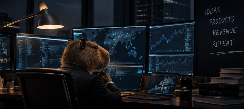 Jasper Livingston monitoring the Capy Enterprises operation